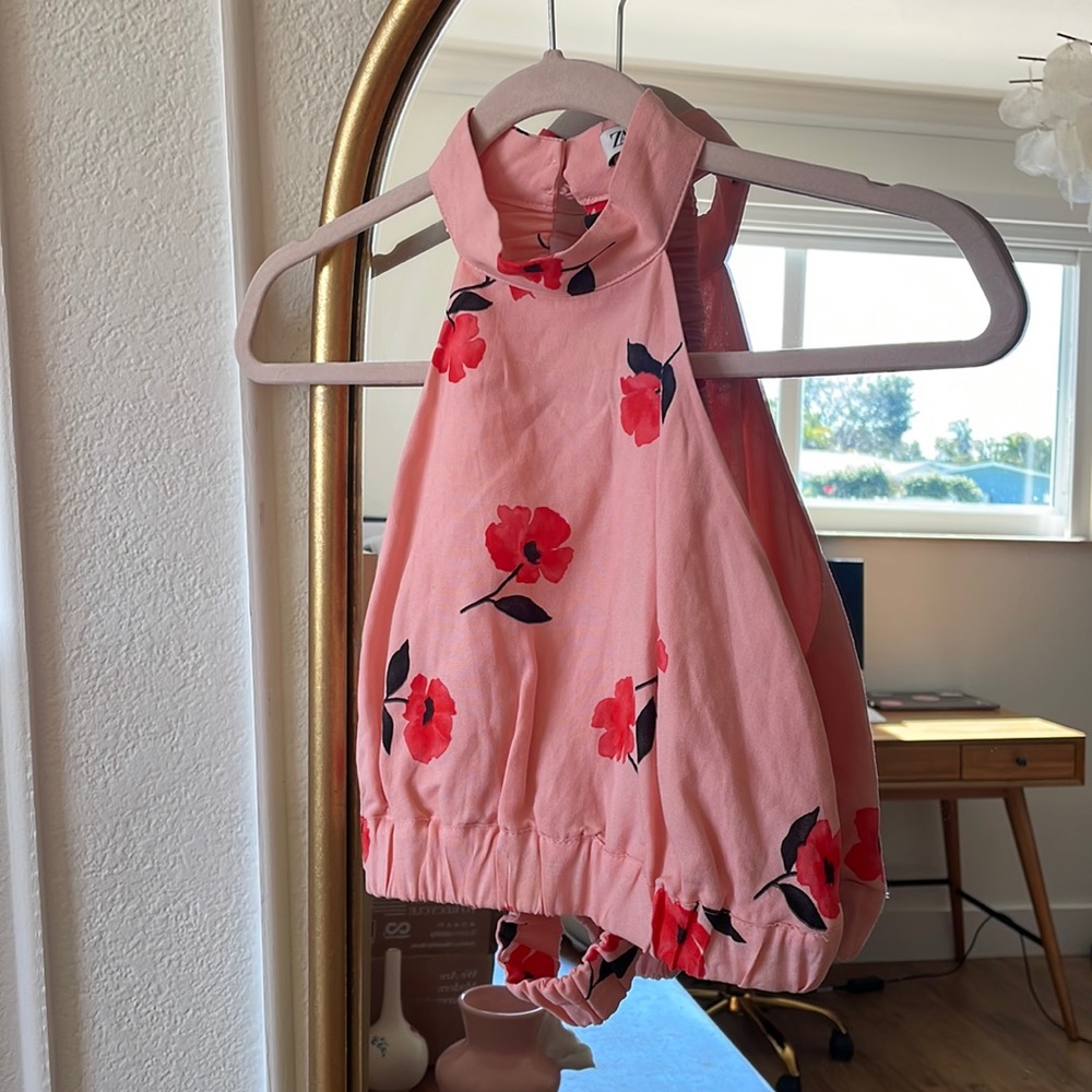 Zara XS cropped halter top